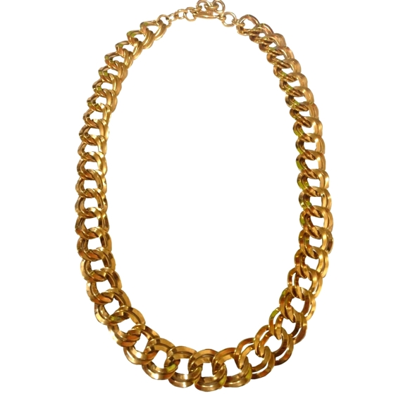 Monet Jewelry - Vintage Monet 22 K GP curb chain necklace in EUC